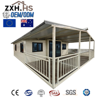 Maisons préfabriquées compactes de luxe modernes pour séjours quotidiens confortables, conformes aux normes d'exportation internationales, 1 ensemble