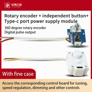 360 °   Module d'encodeur rotatif à sortie d'impulsions numériques, contrôle Type-C pour réglage du volume, régulation de la vitesse, gradation des LED - Product Image 3