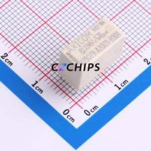 V23079A2003B301 Signal Relay DIP,7.2x14.6mm Relay 12V 2 Changeover: 2C (DPDT-Changeover)::: 250V-AC/220V-DC AgNi+Gold Plated - Product Image 1