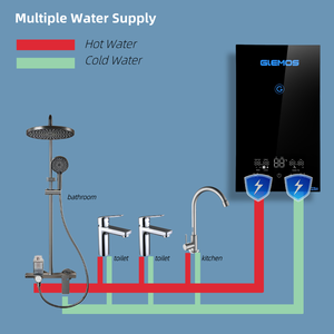 Calentador de Agua Eléctrico Instantáneo Termostático Inteligente para Baño Pequeño, <span class=keywords><strong>sin</strong></span> Tanque, para Ducha de Agua Caliente - Product Image 3