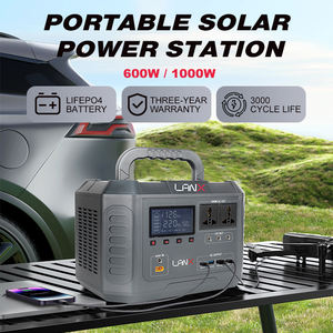 Station d'alimentation solaire portable LANX 1000W 768WH, batterie de démarrage d'urgence au lithium-ion, sortie AC 110V 220V avec kits de panneaux solaires - Product Image 3
