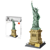 Modelo de la Estatua de la Libertad para Armar, Juguete de Bloques de Construcción de Arquitectura Mundialmente Famosa, Set 5227 de Piezas Pequeñas para Adultos