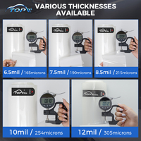 Échantillons Gratuits TopW Film de Protection de Carrosserie TPU PPF 7,5 Mil Garantie 10 Ans Auto-réparant Anti-rayures
