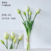 Tulipes en PU au toucher doux, tulipes à longue tige, fleurs artificielles pour la décoration de bureau, de maison, de mariage, de fête et d'événements