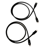 Cable de Carga Rápida USB2.0-C a USB2.0-C PD de 2 Metros, TPE, 100W, 5A, con Blindaje Trenzado y Chip E-Marker para Teléfono Móvil, Laptop, Tablet