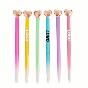 Bolígrafo Retráctil con Logotipo Personalizado, Delgado, de Plástico, Colores Vivos, Forma de Corazón, para Oficina y Regalo, para Bodas y Cumpleaños - Product Image 1