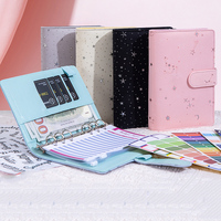 Organisateur de budget personnalisé A6 A5 en cuir PU, design à carreaux, avec enveloppes pour espèces et carnet de planification