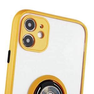 Funda antigolpes para teléfono móvil, carcasa trasera con anillo de soporte para <span class=keywords><strong>Iphone</strong></span> 11 12, a precio de fábrica - Product Image 5