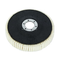 Fournisseur de roue de polissage en feutre de laine OEM de 125 mm pour la finition des surfaces de carrosserie automobile en acier inoxydable avec meuleuse d'angle