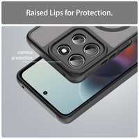 Étui de téléphone portable antichoc avec anneau magnétique et recharge sans fil en TPU+PC fin mat pour OnePlus 13/13R/15/15R