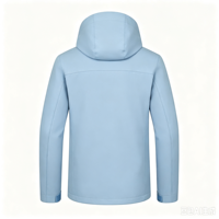 Veste à capuche unisexe en tissu rigide, doublure polaire chaude et confortable, imperméable, coupe-vent, manteau d'hiver pour la randonnée, le camping et les activités de plein air, imprimé