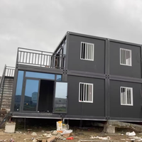 Maison en conteneur extensible à 2 étages Petite maison portable préfabriquée Mini maison mobile pliable pour adultes
