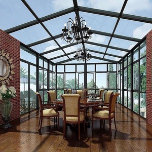 Véranda sur mesure 4 saisons, <span class=keywords><strong>solarium</strong></span> autoportant, maison en verre de haute qualité, véranda en aluminium - Product Image 1
