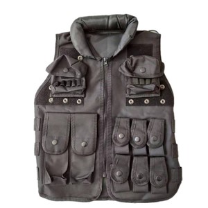 Gilet tactique personnalisé pour adulte, protection de classe III en polyester avec fermeture éclair, pour la sécurité (motif 'personne mangeant une poule') - Product Image 1