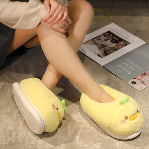 Personalizado lindo cálido pato de dibujos animados de peluche de juguete de las mujeres niños adultos invierno zapatillas de interior - Product Image 6