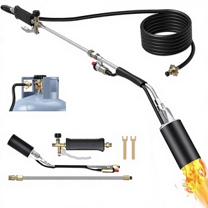 <span class=keywords><strong>Chalumeau</strong></span> à gaz GPL en acier inoxydable à connexion rapide, détachable, amélioré, norme américaine, brûleur à propane portable pour désherbage, avec tuyau en cuir de 2 m - Product Image 1