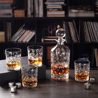 Ensemble de carafe à whisky classique sur mesure NOVARE, capacité de 850 ml, logo personnalisé pour le whisky, le vin et le bourbon