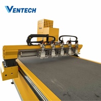 Machine de découpe et de rainurage automatique de panneaux de conduits pré-isolés Ventech CNC pour conduits d'air HVAC en mousse phénolique PIR PU