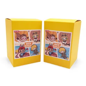 Custom 7.87" x 9.84" x 13.58" POP Mart Package Box Tab Lock Tuck Top Boxes Rigid Gift Food Packaging Paper Unboxing Blind Box