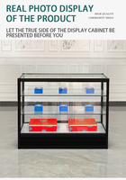 Vitrine d'exposition portable et pliable en plexiglas pour le commerce de détail, comptoir décoratif pour stand d'exposition