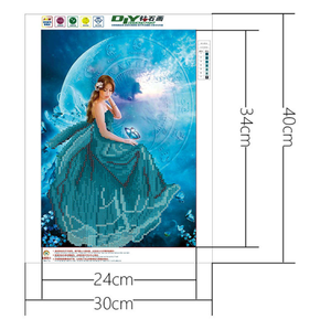 Kit Fai-da-Te per Pittura Diamante con Mosaico di Strass, Decorazione Casa, Regalo, Dea della <span class=keywords><strong>Luna</strong></span> - Product Image 6