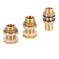 Raccord en laiton pour réservoir d'eau avec adaptateur de tuyau Pagoda, joint double étanchéité, pour raccordement et réparation de tuyaux d'irrigation de jardin
