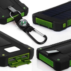 Chargeur solaire intelligent noir, vert, orange 10000 mAh, OEM ODM, chargeur portable, batterie externe - Product Image 3