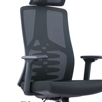 Fauteuil de bureau ergonomique de luxe en gros, chaise de direction moderne en tissu robuste pour ordinateur