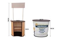 Table pliante promotionnelle en plastique PP, stand de dégustation et d'échantillonnage pour supermarché, comptoir d'affichage publicitaire