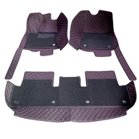 Fournir Amazon Luxe Double Couche Imperméable À L'eau Tapis De Sol pour Tesla Model S Matériaux En Cuir Tapis de Sol Personnalisé pour Tesla