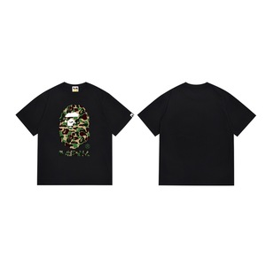 Nouveau <span class=keywords><strong>T</strong></span>-<span class=keywords><strong>shirt</strong></span> décontracté <span class=keywords><strong>streetwear</strong></span> pour homme Bapees Premium 2026, coupe classique, style hip-hop |   Tissu en coton tissé 100% 300g à imprimé camouflage requin Laser Ape - Product Image 5