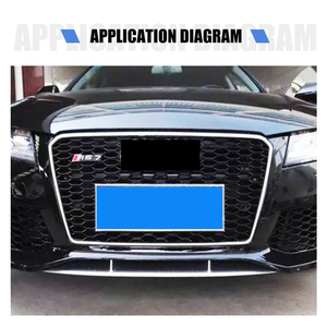 Yhua 공장 13RS7 자동차 전면 그릴 후드 자동차 바디 부품 그릴 또는 12-15 <span class=keywords><strong>A7</strong></span> S7 블랙 벌집 메쉬 제작 - Product Image 2