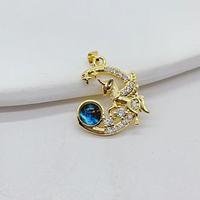Jeutelis joyería moda cobre planeta serie circón colgante collar titanio acero cadena mujer joyería accesorios para mujer