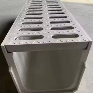 รางระบายน้ำสำเร็จรูปแบบร่องตรงรูปตัวยู SMC Moulded FRP  พร้อมบริการติดตั้งตามแบบสำหรับเทศบาล - Product Image 2