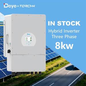 อินเวอร์เตอร์พลังงานแสงอาทิตย์แบบไฮบริดสามเฟส Deye 8KW <span class=keywords><strong>2</strong></span> MPPT แรงดันต่ำ รองรับระบบออนกริดและออฟกริด มาตรฐาน IP65 สำหรับใช้ในบ้าน รองรับแรงดันไฟฟ้าแบบ EU - Product Image 5