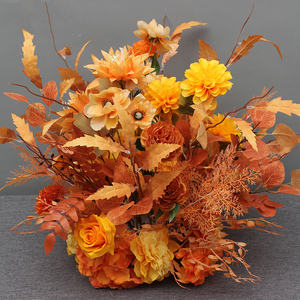 Arrangement de <span class=keywords><strong>boule</strong></span> de fleurs en soie personnalisé coureur parfait pour les décorations de fête d'anniversaire ou de mariage - Product Image 5