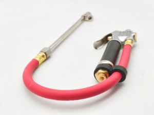 Manomètre à pneus tout en métal avec tuyau anti-explosion épais -20 ℃ ~60 ℃   Résistant aux conditions d'atelier difficiles Prix de gros - Product Image 3