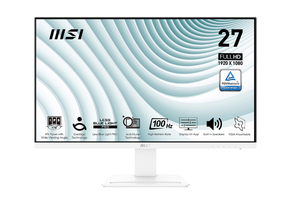 M—S—I PRO MP273AW 27 Inch FHD IPS Monitor 100Hz White Business Office Display Built-in Speakers HDMI VGA Anti-glare Desktop <b>PC</b> - Product Image 5