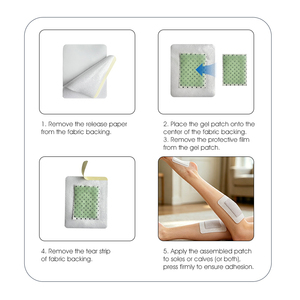 Patchs relaxants pour les pieds certifiés CE, fabriqués en usine (OEM) : Coussinets <span class=keywords><strong>de</strong></span> gel aux herbes pour soulager le stress et la <span class=keywords><strong>fatigue</strong></span> à domicile (sans odeur) - Product Image 6