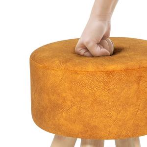 Pouf <span class=keywords><strong>Sgabello</strong></span> Rotondo Moderno <span class=keywords><strong>a</strong></span> 4 Gambe di Alta Qualità per Bambini - Product Image 4
