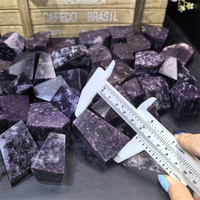 Cristaux naturels roulés en gros, pierres précieuses de Reiki, cristal de Lepidolite de forme libre pour la décoration intérieure