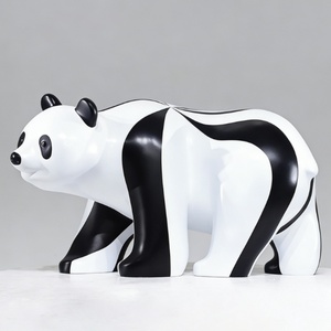 Escultura de Panda Acrobático de Diseño Único en Fibra de Vidrio, Apta para Niños, Adorno para Centros Comerciales, Zoológicos y Parques de Diversiones - Product Image 3