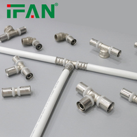 IFAN Raccords PEX Connecteur de Tuyau Raccord Multicouche Plomberie Sertissage 16-32mm PEX Al PEX Laiton à Sertir