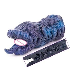 Nuevo masturbador de fantasía con orificio bucal alienígena, fácil de limpiar, vagina apretada, entrenador de pene de silicona con un solo orificio, vagina de bolsillo para adultos. - Product Image 1