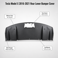 Plaque de protection inférieure du pare-chocs arrière pour Tesla Model X 2016-2022, sous-châssis, sous-plaque, remplacement en plastique 1058356-00-C