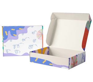 Cajas planas de cartón corrugado ecológico impresas personalizadas a buen precio con logotipo - Product Image 1