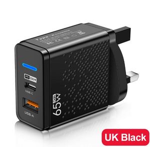 Cargador de Teléfono Móvil LED USB+PD Tipo-C, Cargador de Carga Rápida Multi-Puerto para Viajes en EE. UU., Reino Unido y la UE - Product Image 6