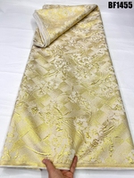 Tissu en dentelle brocart bleu ciel prix usine, tissu jacquard brocart damassé pour robes de mariée, tissus pour vêtements féminins