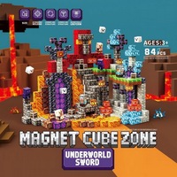Bloques de Construcción Magnéticos, Set de Castillo, Surtido Educativo, Línea de Productos Importados Listos para la Reventa Global