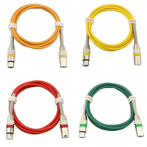 Câble de microphone XLR mâle à femelle noir de 6 pieds avec conducteurs en cuivre, gaine en PVC de 6mm <span class=keywords><strong>pour</strong></span> haut-parleur ou système de sonorisation - Product Image 2